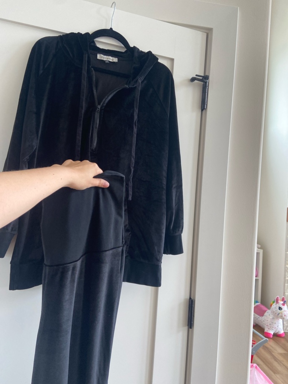 Angel Maternity Velvet Set